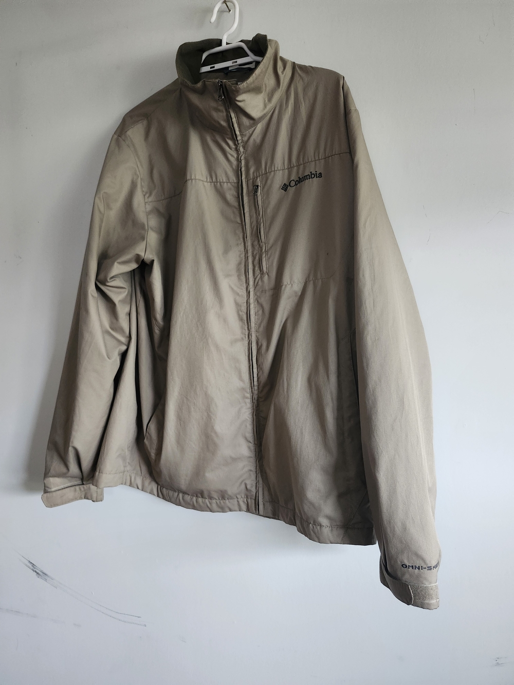Columbia Sportswear Fall Jacket Women's Large | Tan Fleece Lined Lightweight